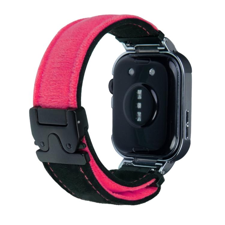 For Huawei Watch Fit3 Brushed Metal Silver Frame Watch Band(Black Red) - free shipping - PMC TechLife - Order now!