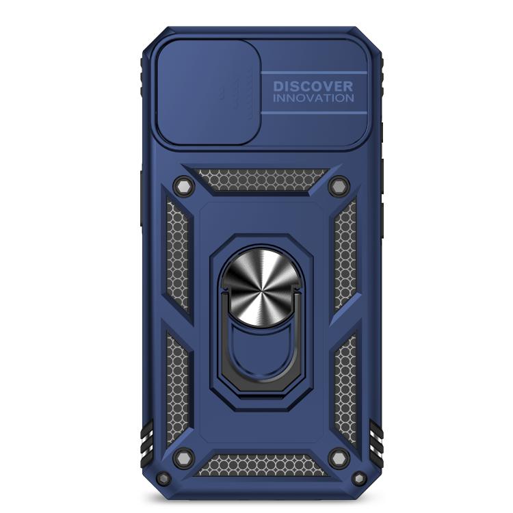 For iPhone 16e Sliding Camshield Holder Phone Case(Blue) - iPhone 16e Cases by PMC TechLife | Online Shopping South Africa | PMC TechLife | Buy Now Pay Later Mobicred