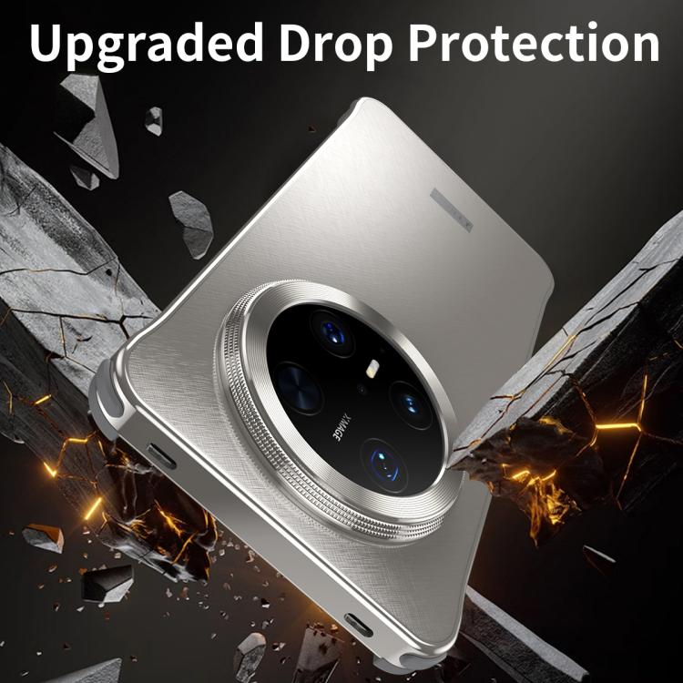For Huawei Mate 70 Pro+ Micro Frosted Metal Phone Case(Titanium) - Huawei Cases by PMC TechLife | Online Shopping South Africa | PMC TechLife | Buy Now Pay Later Mobicred
