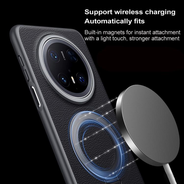 For Huawei Mate 70 SULADA Smart View Window MagSafe Magnetic Holder Leather Phone Case(Blue) - free shipping - PMC TechLife - Order now!