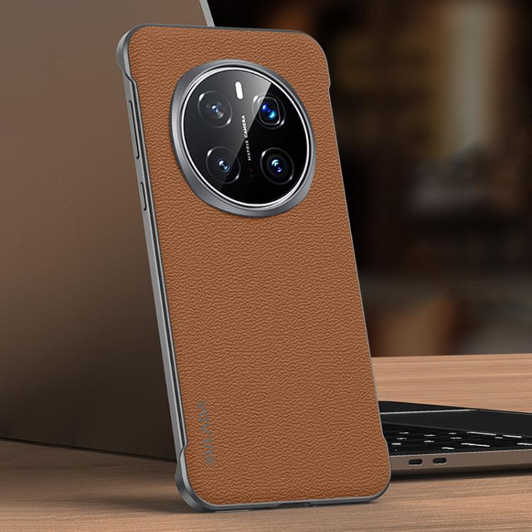 For Honor Magic7 Pro SULADA Frameless Top Layer Cowhide Leather Hybrid PC Phone Case(Brown) - Honor Cases by SULADA | Online Shopping South Africa | PMC TechLife | Buy Now Pay Later Mobicred