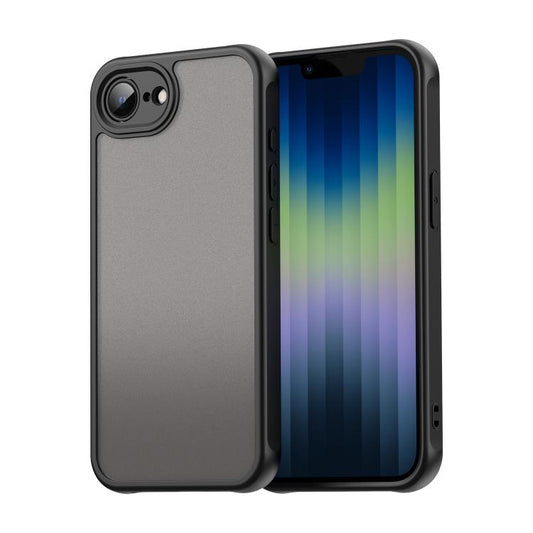 For iPhone 16e Fan Dun Series TPU Hybrid PC Frosted Phone Case(Black) - iPhone 16e Cases by PMC Jewellery | Online Shopping South Africa | PMC Jewellery | Buy Now Pay Later Mobicred