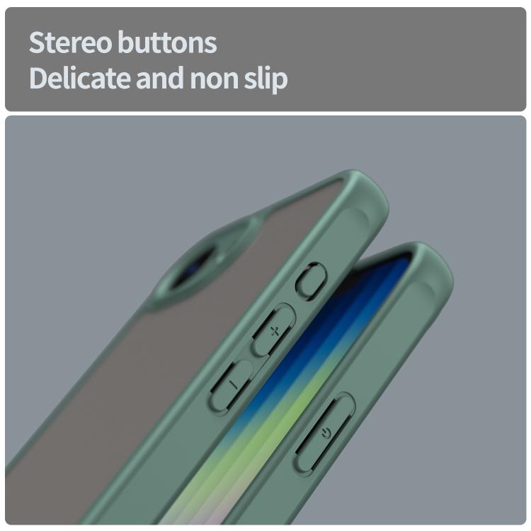 For iPhone 16e Fan Dun Series TPU Hybrid PC Frosted Phone Case(Green) - iPhone 16e Cases by PMC TechLife | Online Shopping South Africa | PMC TechLife | Buy Now Pay Later Mobicred
