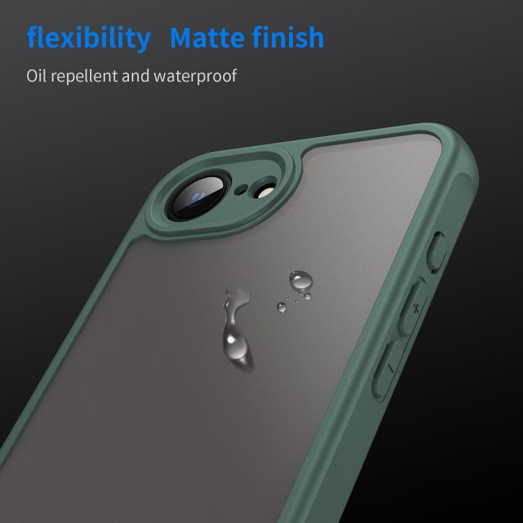 For iPhone 16e Fan Dun Series TPU Hybrid PC Frosted Phone Case(Green) - iPhone 16e Cases by PMC TechLife | Online Shopping South Africa | PMC TechLife | Buy Now Pay Later Mobicred