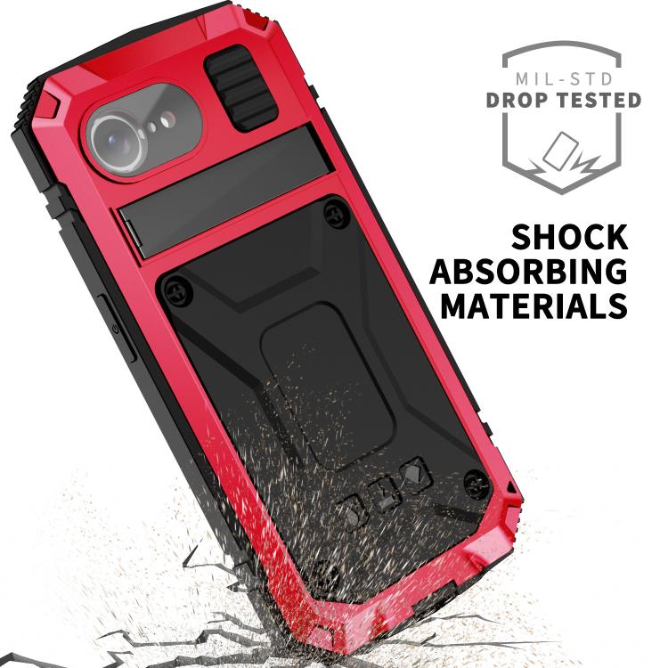 For iPhone 16e IP68 Waterproof Dustproof Shockproof Phone Case(Red) - iPhone 16e Cases by PMC TechLife | Online Shopping South Africa | PMC TechLife | Buy Now Pay Later Mobicred