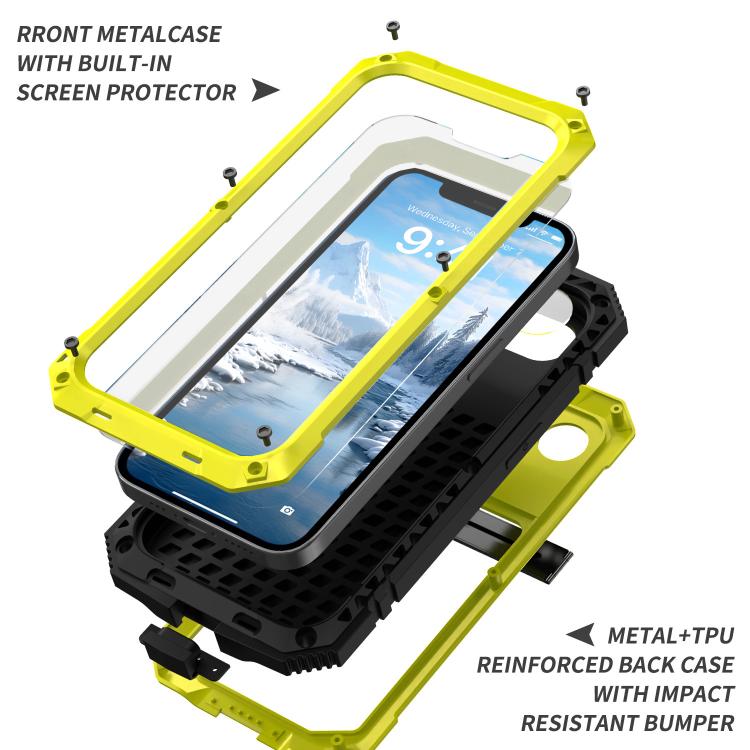For iPhone 16e IP68 Waterproof Dustproof Shockproof Phone Case(Yellow) - iPhone 16e Cases by PMC TechLife | Online Shopping South Africa | PMC TechLife | Buy Now Pay Later Mobicred