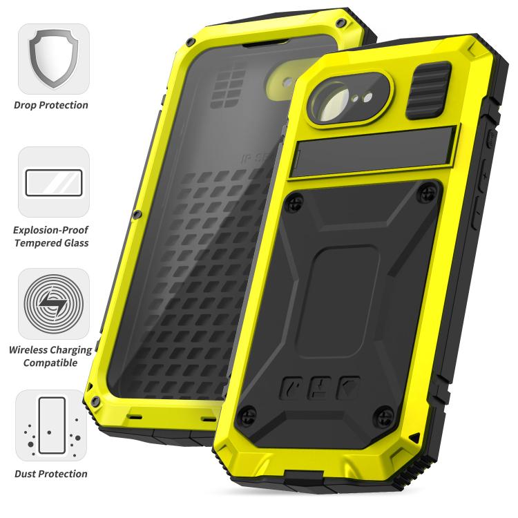 For iPhone 16e IP68 Waterproof Dustproof Shockproof Phone Case(Yellow) - iPhone 16e Cases by PMC TechLife | Online Shopping South Africa | PMC TechLife | Buy Now Pay Later Mobicred