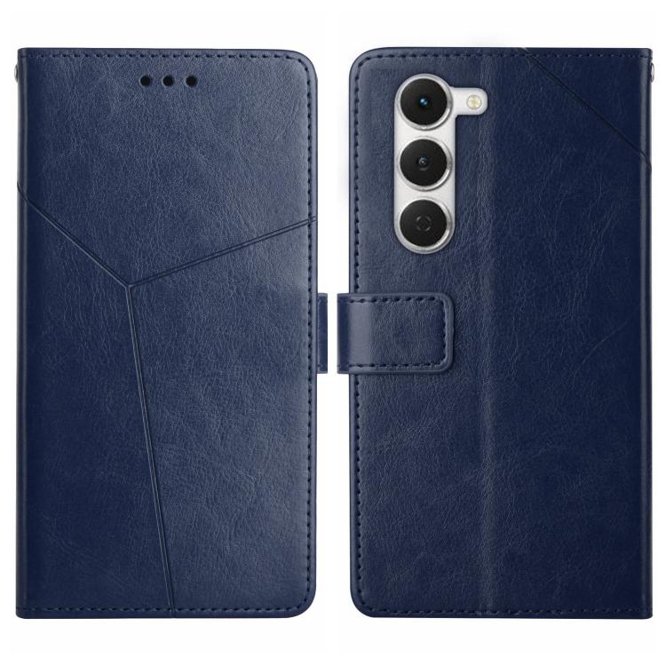 For Tecno Spark 40 Pro 4G Y-shaped Pattern Flip Leather Phone Case(Blue) - free shipping - PMC TechLife - Order now!