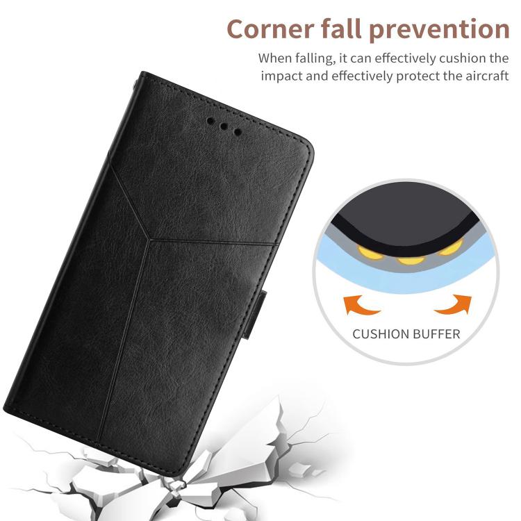 For Tecno Spark 40 Pro+ 4G Y-shaped Pattern Flip Leather Phone Case(Black) - free shipping - PMC TechLife - Order now!