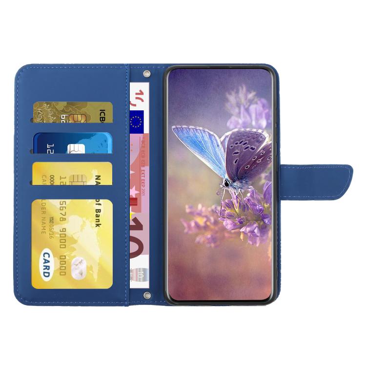 For Tecno Pova 7 5G Skin Feel Butterfly Embossed Flip Leather Phone Case(Blue) - free shipping - PMC TechLife - Order now!