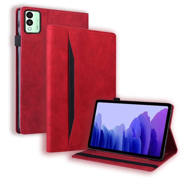 For Tecno Megapad 11 2024 Splicing Shockproof Leather Tablet Case(Red) - Others by PMC TechLife | Online Shopping South Africa | PMC TechLife | Buy Now Pay Later Mobicred