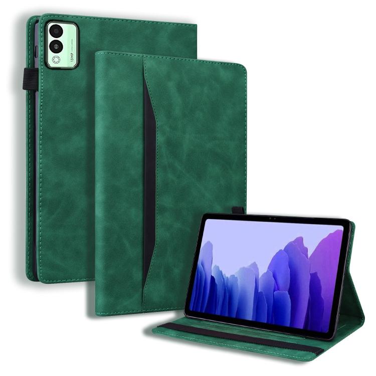 For Tecno Megapad 11 2024 Splicing Shockproof Leather Tablet Case(Green) - Others by PMC TechLife | Online Shopping South Africa | PMC TechLife | Buy Now Pay Later Mobicred