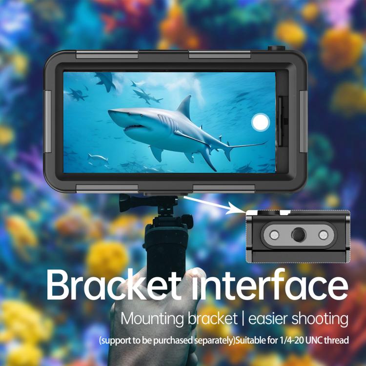 RedPepper 4th Generation Diving Protective Case for iPhone, Waterproof depth: 15m(Black) - Waterproof Bag by RedPepper | Online Shopping South Africa | PMc TechLife | Buy Now Pay Later Mobicred