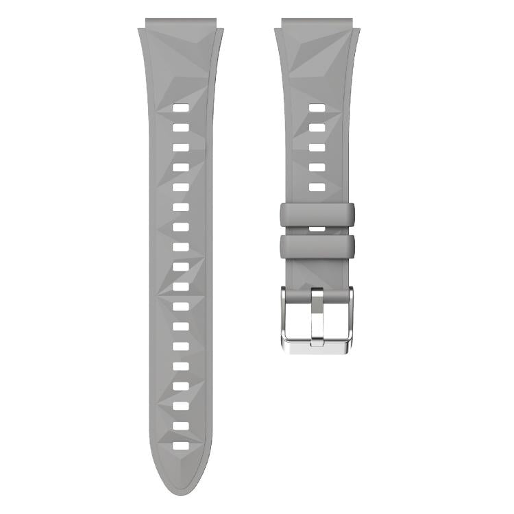 Kalebol 18mm Universal Diamond Embossed Silicone Strap(Space Grey) - 18mm Bands by Kalebol | Online Shopping South Africa | PMc TechLife | Buy Now Pay Later Mobicred