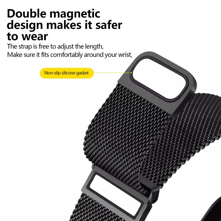 Kalebol 20mm Universal Loop Double Magnetic Buckle Milanese Strap(Starlight) - 20mm Bands by Kalebol | Online Shopping South Africa | PMc TechLife | Buy Now Pay Later Mobicred