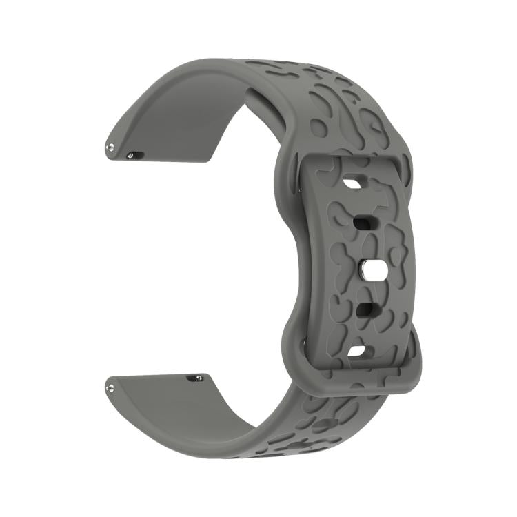 18mm Kalebol Leopard Print Butterfly Buckle Silicone Watch Band(Space Grey) - free shipping - PMc TechLife - Order now!