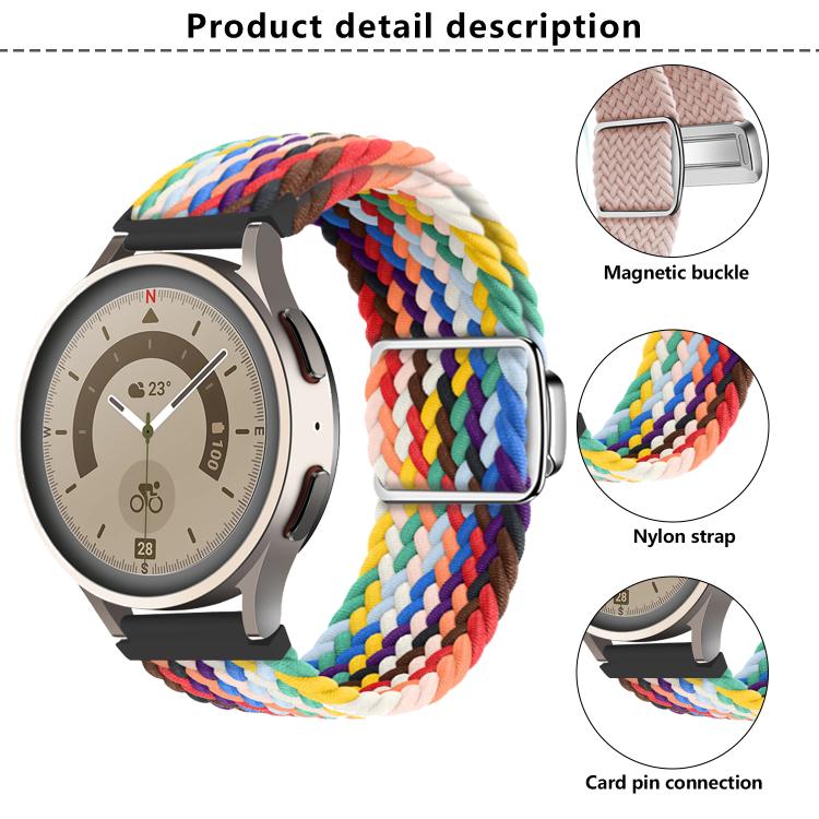 20mm Kalebol Nylon Braided Loop Magnetic Buckle Watch Band(Starlight) - free shipping - PMc TechLife - Order now!