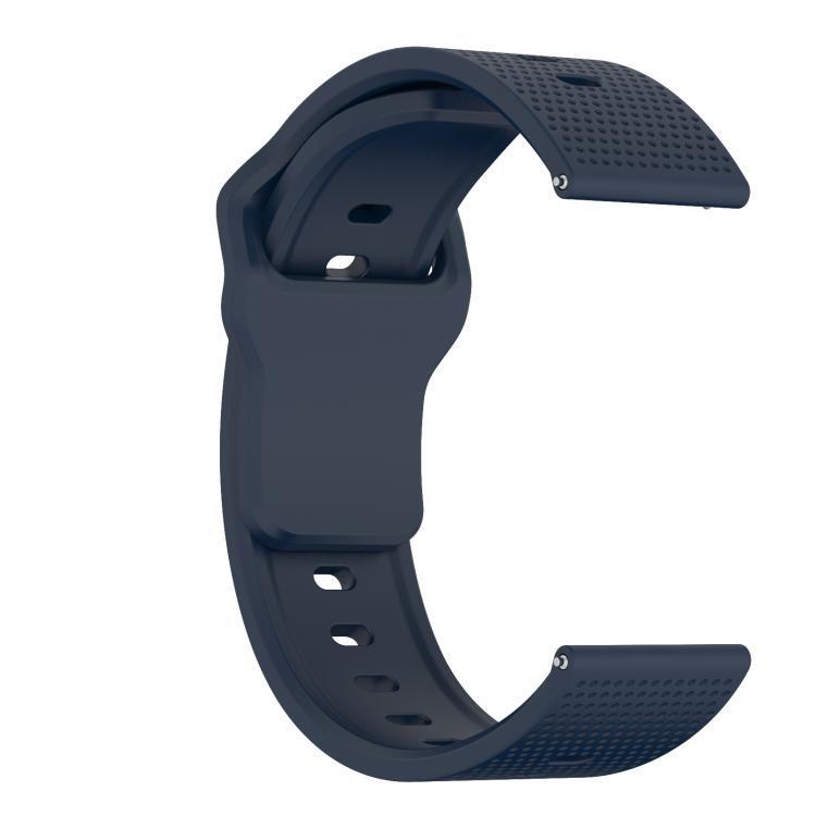 22mm Kalebol Dot Studded Buckle Silicone Watch Band(Dark Blue) - free shipping - PMc TechLife - Order now!