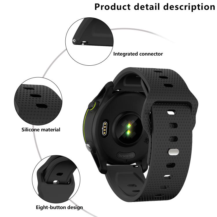 22mm Kalebol Dot Studded Buckle Silicone Watch Band(Wine Red) - free shipping - PMc TechLife - Order now!