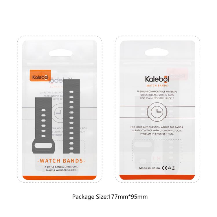 22mm Kalebol Dot Studded Buckle Silicone Watch Band(Yellow) - 22mm Bands by Kalebol | Online Shopping South Africa | PMc TechLife | Buy Now Pay Later Mobicred
