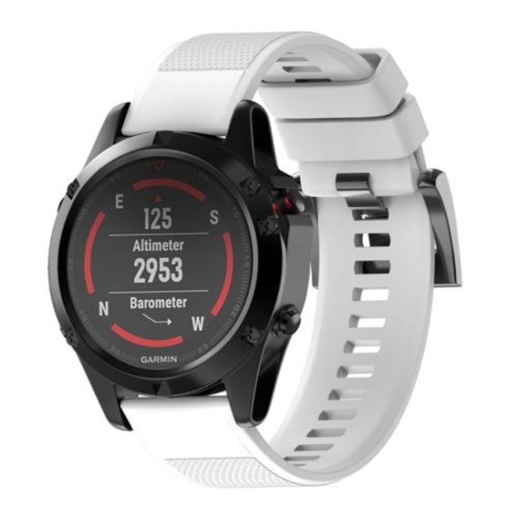 For Garmin QuickFit 22mm Kalebol Triangle Texture Silicone Watch Band(White) - Watch Bands by Kalebol | Online Shopping South Africa | PMc TechLife | Buy Now Pay Later Mobicred