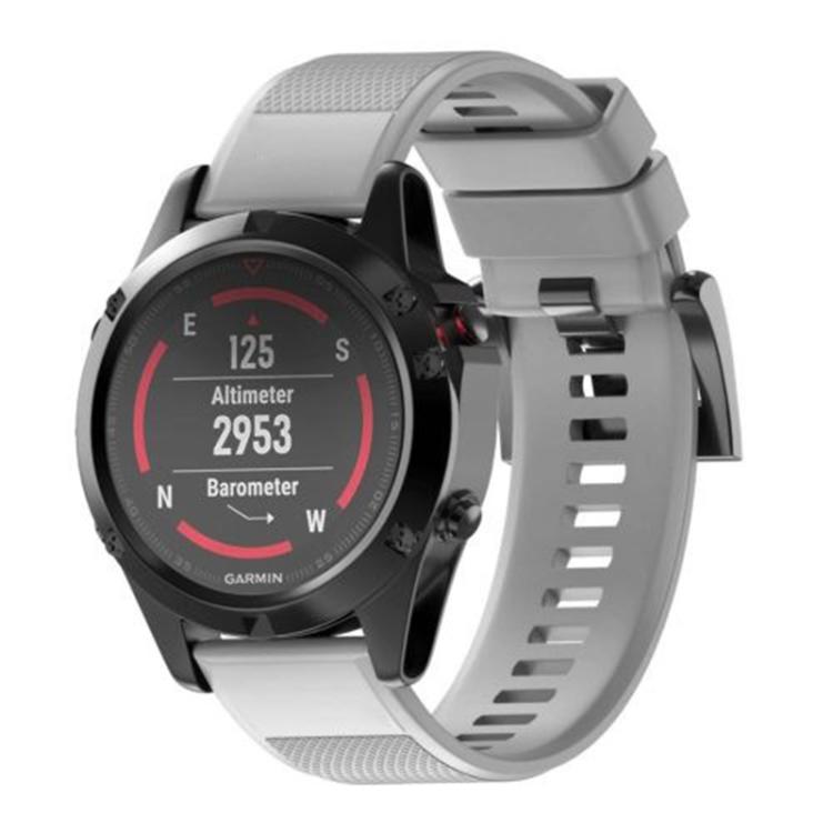 For Garmin QuickFit 26mm Kalebol Triangle Texture Silicone Watch Band(Grey) - free shipping - PMc TechLife - Order now!