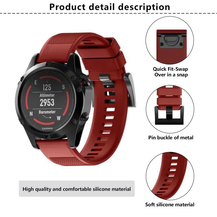 For Garmin QuickFit 22mm Kalebol Triangle Texture Silicone Watch Band(White) - Watch Bands by Kalebol | Online Shopping South Africa | PMc TechLife | Buy Now Pay Later Mobicred
