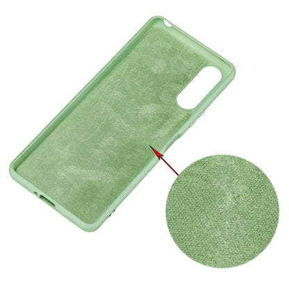 For Sony Xperia 10 II Solid Color Liquid Silicone Dropproof Full Coverage Protective Case(Green) - Sony Cases by PMC Jewellery | Online Shopping South Africa | PMC Jewellery | Buy Now Pay Later Mobicred