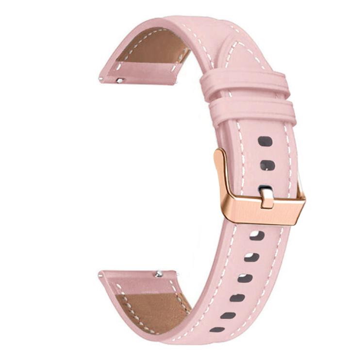 18mm Rose Gold Buckle Leather Watch Band(Pink) - free shipping - PMC TechLife - Order now!