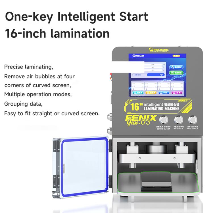 Mechanic GAN-03 Fenix 16-inch Intelligent Laminating Machine, Plug:EU Plug - free shipping - PMC TechLife - Order now!