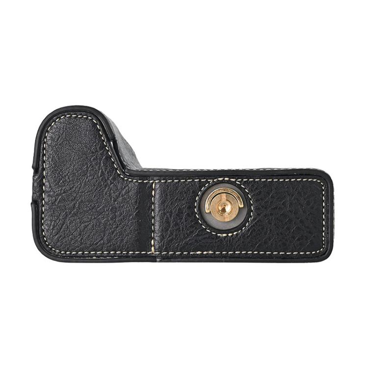 For Sony ILCE-6700 / A6700 Litchi Texture PU Leather Camera Half Case Base(Black) - free shipping - PMC TechLife - Order now!