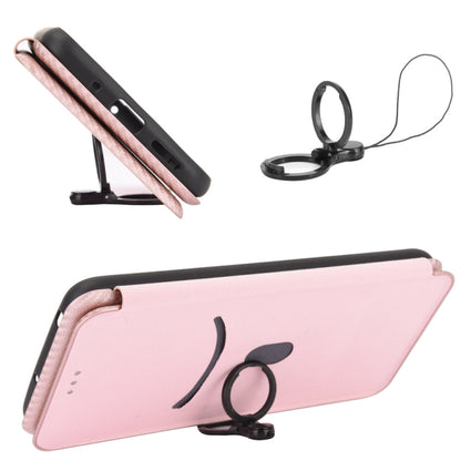 For Doogee X95 Carbon Fiber Texture Horizontal Flip TPU + PC + PU Leather Case with Card Slot & Lanyard(Pink) - More Brand by PMC Jewellery | Online Shopping South Africa | PMC Jewellery | Buy Now Pay Later Mobicred