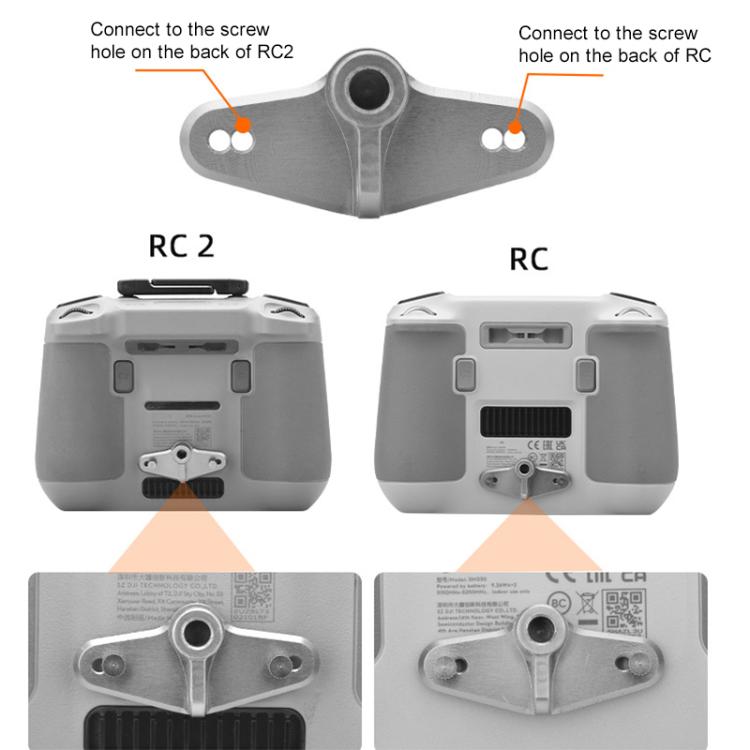 For DJI RC / RC 2 BRDRC Drone Remote Control Adapter Base Bicycle Holder(Black Silver) - free shipping - PMC TechLife - Order now!