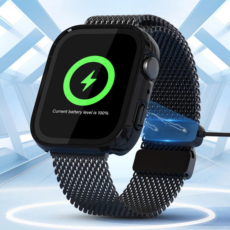 For Huawei Watch Fit 4 Tempered Film Integrated PC Watch Protective Case(Silver) - Watch Cases by PMC TechLife | Online Shopping South Africa | PMC TechLife | Buy Now Pay Later Mobicred