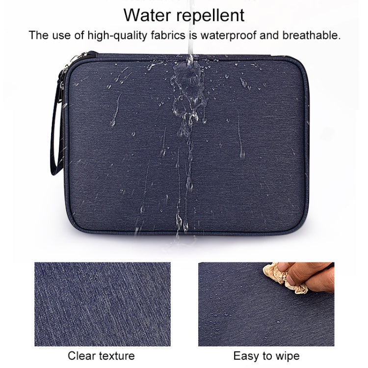 SM01 Multi-function Waterproof Double Layer Data Cable Earphone U Disk Digital Accessories Storage Bag, Size: L(Black) - free shipping - PMC Jewellery - Order now!