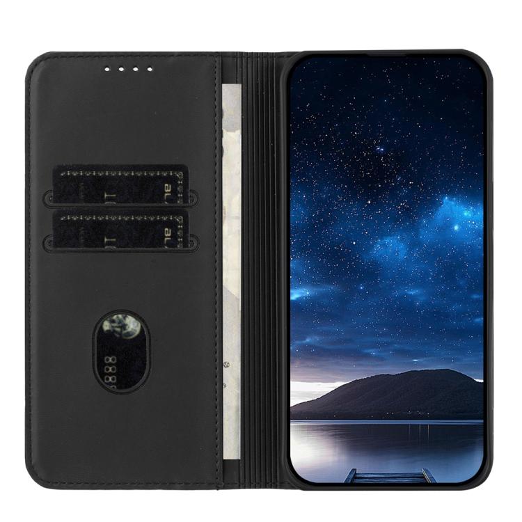 For iPhone 17 Pro Strong Magnetic Frosted Flip Leather Phone Case(Black) - free shipping - PMc TechLife - Order now!