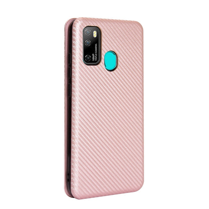 For Ulefone Note 9P Carbon Fiber Texture Horizontal Flip TPU + PC + PU Leather Case with Card Slot(Pink) - Ulefone Cases by PMC Jewellery | Online Shopping South Africa | PMC Jewellery | Buy Now Pay Later Mobicred