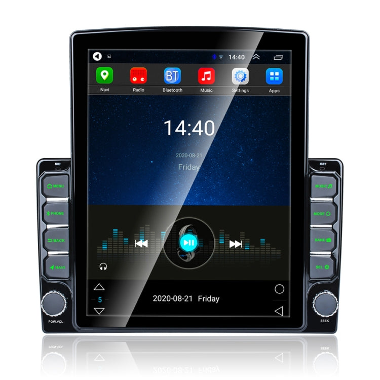 9.7 inch Vertical Screen 2.5D Glass Car Android Universal Player Navigator MP5 Integrated Machine Support Phone Link / GPS / FM / Steering Wheel Control - Car MP3 & MP4 & MP5 by PMC Jewellery | Online Shopping South Africa | PMC Jewellery | Buy Now Pay Later Mobicred