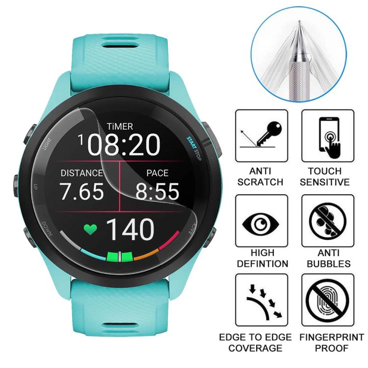 For Garmin Forerunner 265 44mm 5pcs xDfind Soft Hydrogel Film Full Cover Front Protector - free shipping - PMC TechLife - Order now!