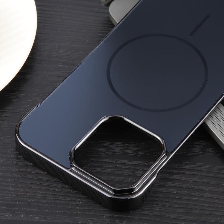 For iPhone 16 Pro Max Electroplating Frameless Frosted Anti-Glare PC MagSafe Phone Case(Black) - free shipping - PMC TechLife - Order now!