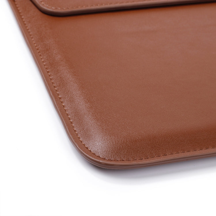 PU Leather Ultra-thin Envelope Bag Laptop Bag for MacBook Air / Pro 15 inch, with Stand Function(Black) - Protective Bags by PMC Jewellery | Online Shopping South Africa | PMC Jewellery | Buy Now Pay Later Mobicred