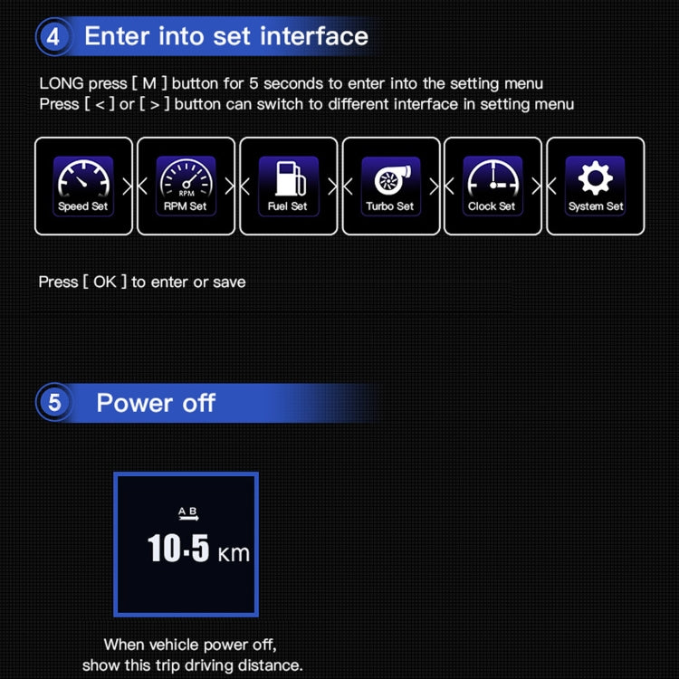 AP-1 Car HUD Head-up Display OBD GPS Driving Computer Code Table - Head Up Display System by PMC TechLife | Online Shopping South Africa | PMC TechLife | Buy Now Pay Later Mobicred