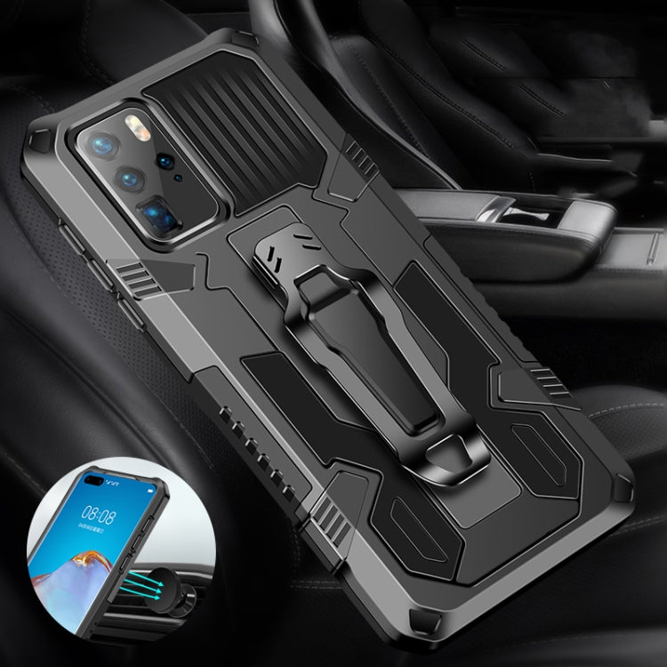 For Huawei P40 Machine Armor Warrior Shockproof PC + TPU Protective Case(Army Green) - Huawei Cases by PMC TechLife | Online Shopping South Africa | PMC TechLife