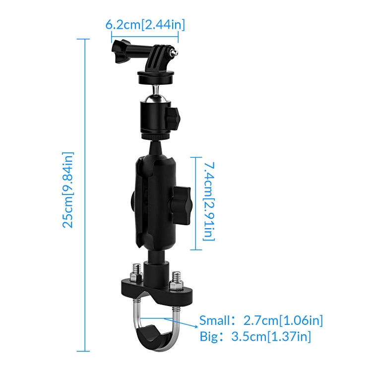 CS-1134A1 Motorcycle Bike Action Camera Recorder Mobile Phone Fixing Bracket Holder, Handlebar Version - Holder by PMC Jewellery | Online Shopping South Africa | PMC Jewellery | Buy Now Pay Later Mobicred