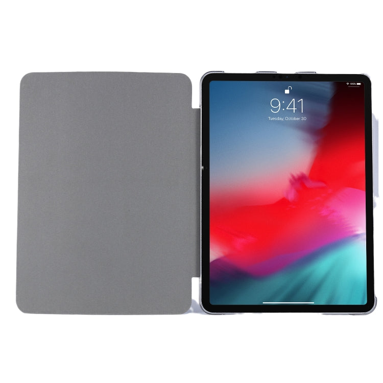 Silk Texture Flip Magnetic PU Leather Smart Case with Three-folding Holder For iPad Air 11 2024 / Air 2022 / 2020 10.9(Blue) - iPad Air (2022) / (2020) 10.9 Cases by PMC Jewellery | Online Shopping South Africa | PMC Jewellery | Buy Now Pay Later Mobicred