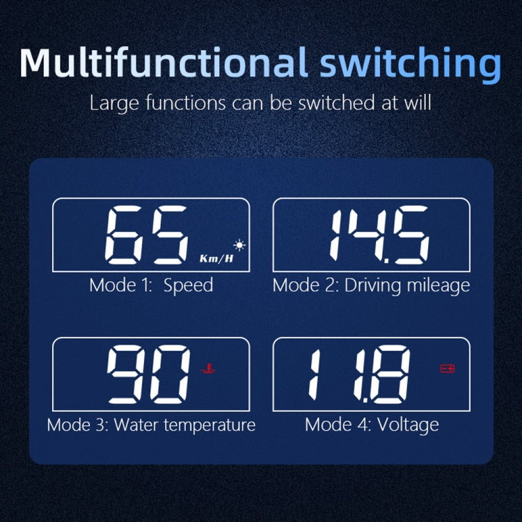 C100 Car HUD Head-up Display OBD2 Fault Code Elimination Overspeed / Fault Alarm - Head Up Display System by PMC TechLife | Online Shopping South Africa | PMC TechLife | Buy Now Pay Later Mobicred