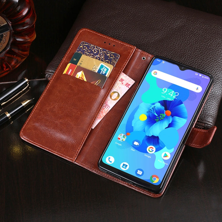 For Umidigi A7 idewei Crazy Horse Texture Horizontal Flip Leather Case with Holder & Card Slots & Wallet(Brown) - More Brand by idewei | Online Shopping South Africa | PMC Jewellery | Buy Now Pay Later Mobicred