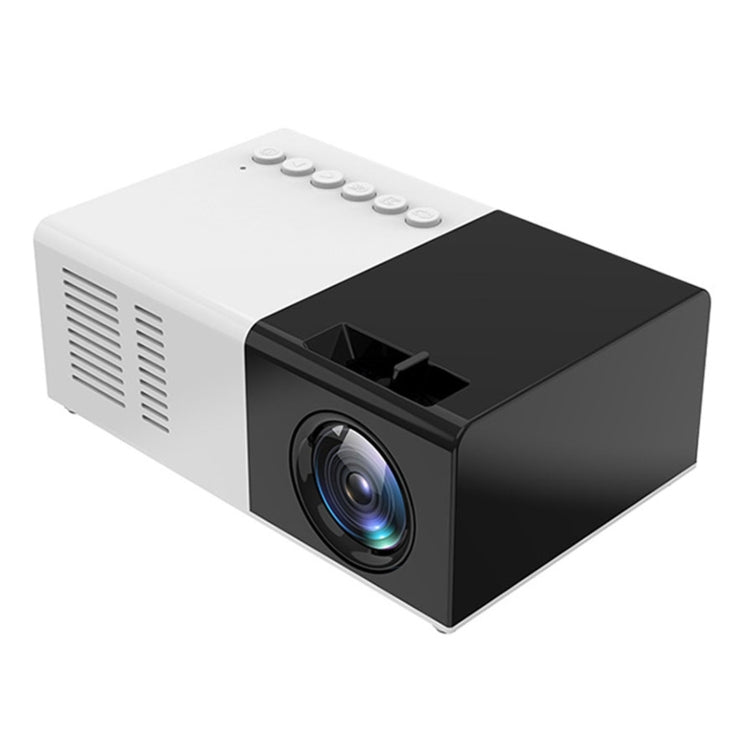 J9 1920x1080P 15 ANSI Portable Home Theater Mini LED HD Digital Projector, Basic Version, EU Plug(Black White) - Mini Projector by PMC Jewellery | Online Shopping South Africa | PMC Jewellery | Buy Now Pay Later Mobicred