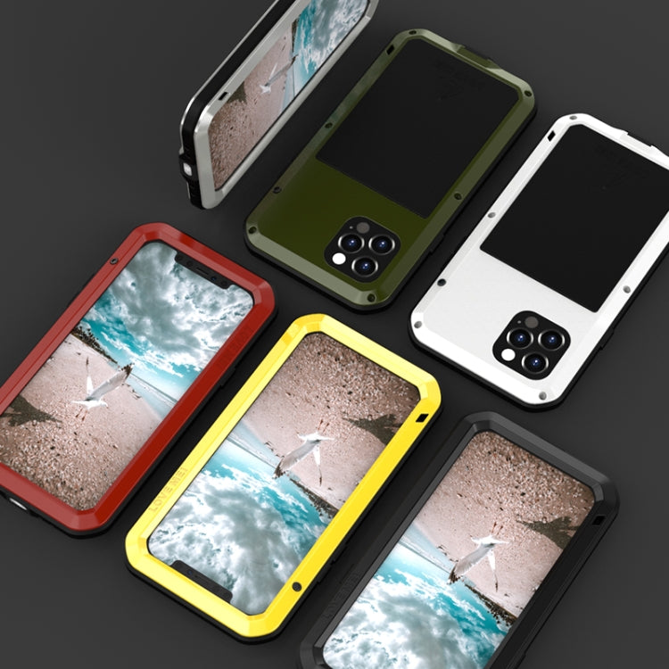 For iPhone 12 Pro LOVE MEI Metal Shockproof Life Waterproof Dustproof Protective Case(Silver) - free shipping - PMC TechLife - Order now!