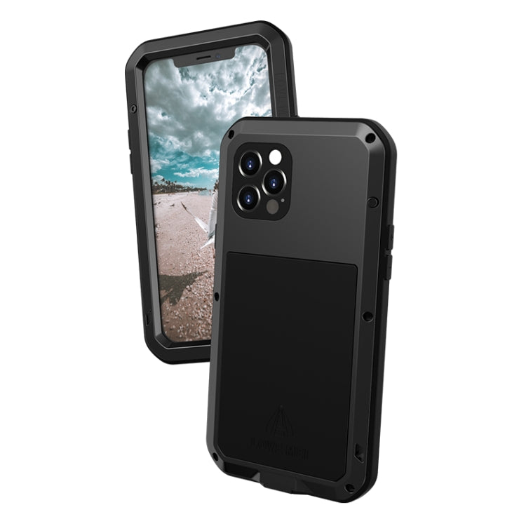 For iPhone 12 Pro LOVE MEI Metal Shockproof Life Waterproof Dustproof Protective Case(Red) - free shipping - PMC TechLife - Order now!